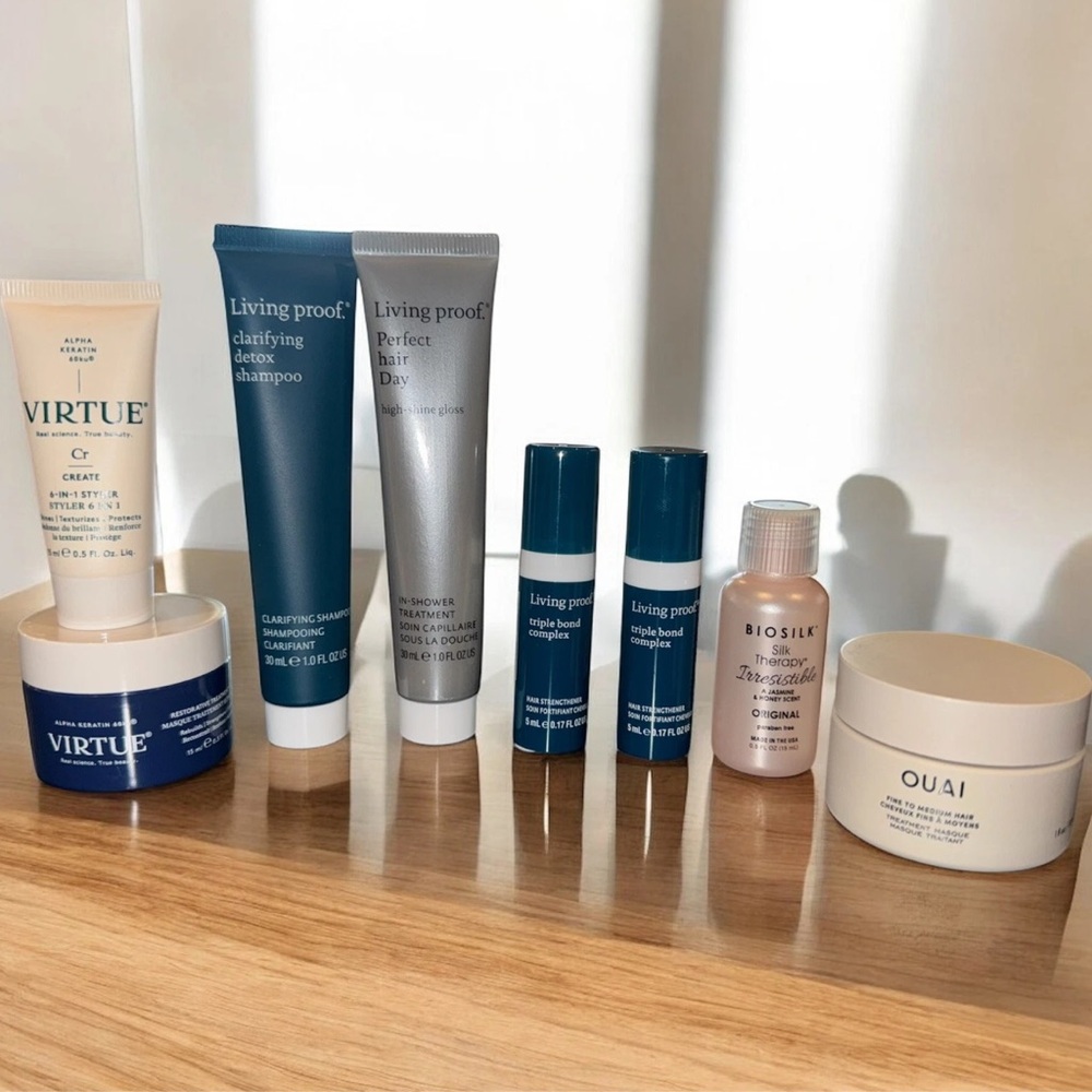 Hair & Beauty Travel Essentials Set | Living Proof, Virtue, Oribe & More (New)